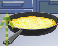 Cooking show cheese omelette