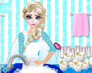 Elsa washing dishes fzs HTML5 jtk