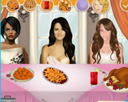 Thanksgiving dinner with Justin and Selena